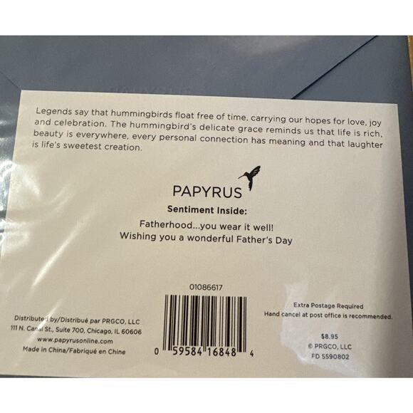 Papyrus Father's Day Greeting Cards 3D Card X 3 Cards. Best Dad Sentiment - Picture 5 of 6